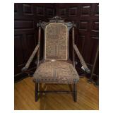Victorian Antique Folding Carpet Rocker