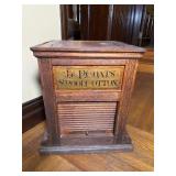 J. & P. Coats Spool Cotton Oak Display Cabinet