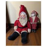 Two Vintage Santa Claus Figures