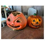 Two Vintage Halloween Jack-o