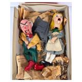 Pair of Vintage Pelpup Talking Marionettes