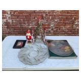 Vintage Christmas Decor, Mikasa Noel Platter Lot