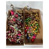 Collection of Vintage Blown Glass Christmas Garlan