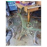 Pair of Victorian Style Cast Iron Bench Ends