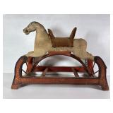 Antique Wood Glider Rocking Horse