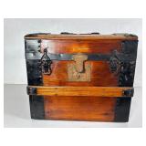 Petite Antique Victorian Dome Top Trunk