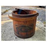 Antique Wood Mince Meat Firkin