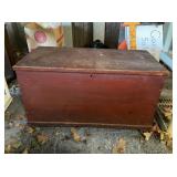19th Century American Dovetailed Pine Chest