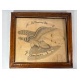 Wilson Smoyer Pen and Ink Eagle Drawing