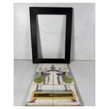 Set of Six Hand-Painted Italian Ceramic Tiles