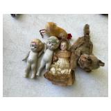 Collection of Antique Bisque Dolls and Miniatures