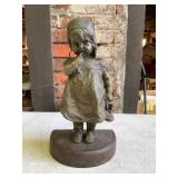 Hubley Cast Iron Dutch Girl Doorstop, No. 417