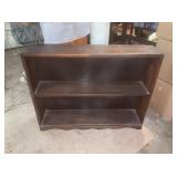 Two-Tier Dark Wood Bookcase