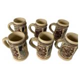 A Set of German Steins