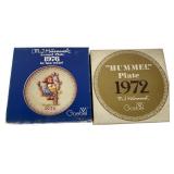 1972 and 1976 Goebel Hummel Annual Plates