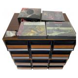 1990s Cassette Tape and CD Collection with Storage