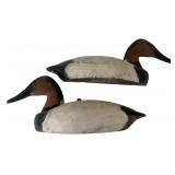 A Pair of Decoys Unlimited Canvasback Duck Wall Pl