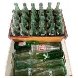 Vintage Coca-Cola Glass Bottle Collection with Cra