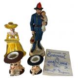 An Assortment of Vintage Figurines and Ephemera