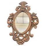 Hand-carved Baroque Revival Wood Wall Mirror