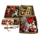 A Collection of Vintage Holiday Ornaments and Wind