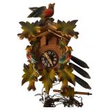 Thorens Musical Cuckoo Clock With Bird And Leaf Mo