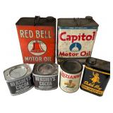 Assortment of Vintage Advertising Tins