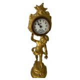1891 Jennings Brothers Figural Cherub Novelty Cloc