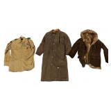 1965 US Army Uniform and Two Suede Coats