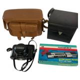 Assorted Vintage Yashica Hanimex and Polaroid Came