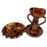 1999 Breininger Pottery Pennsylvania Redware Colle