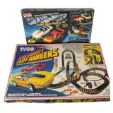 Two 1980s Tyco and Ideal Electric Slot Car Racing