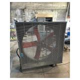 Industrial Portable Box Fan with Five-Blade Impell