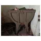 Industrial Steel Wash Tub on Four Legs