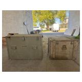 Two U.S. Signal Corps Transit Chests