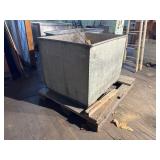 Large Industrial Galvanized Steel Riveted Bin