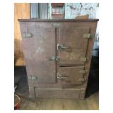Rhinelander Airtite Three-Door Oak Icebox