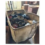 Assortment of Industrial Webbing in Canvas Hamper