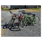 Mongoose, Raleigh, and Fuji Mountain Bikes