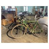 Two Vintage TOP and Road Bicycles for DIY Projects