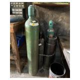 Assortment of Industrial Compressed Gas Cylinders