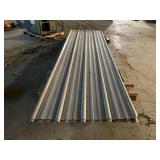 Set of Corrugated Steel Roof Panels and Ridge Caps
