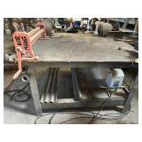 Heavy Duty Steel Work Table with Niagara Slip Roll