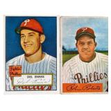 1952 and 1954 Topps Baseball Philadelphia Phillies