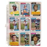 1974 Topps Baseball Card Assortment