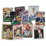 Collection of 11 Signed Philadelphia Phillies Base