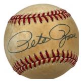 Pete Rose Autographed National League Baseball