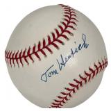 Tom Henrich Autographed American League Baseball