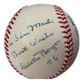 Clete Boyer Signed Anniversary Baseball