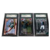 1999 SGC Graded Donovan McNabb Rookie Card Trio